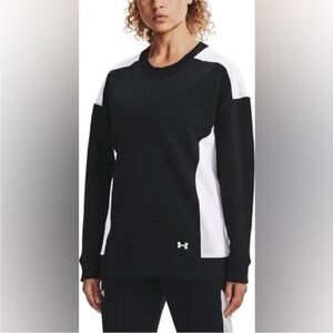 NWOT Under Armour Black and White Mesh Pull Over Sweater
